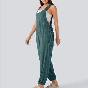 NWT HALARA U Neck Drawstring Pockets Casual Jumpsuit Size XL